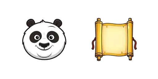Kung Fu Panda Po & Dragon Scroll Cursor — Kung Fu Panda Cursors Pack