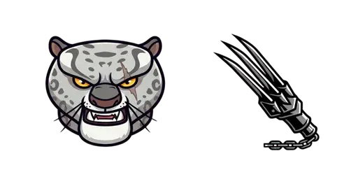 Kung Fu Panda Tai Lung & Iron Claws Cursor — Kung Fu Panda Cursors Pack