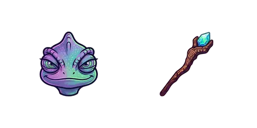 Kung Fu Panda The Chameleon & Shapeshift Staff Cursor — Kung Fu Panda Cursors Pack