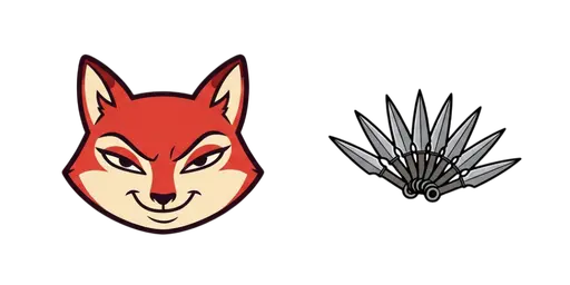 Kung Fu Panda Zhen & Throwing Daggers Cursor — Kung Fu Panda Cursors Pack