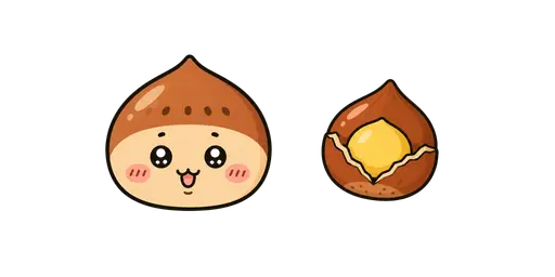 Chiikawa - Kawaii Kuri-Manju & Chestnut Cursor — Chiikawa Cursors Pack