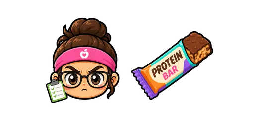 Fitness - Kawaii Nutrition Coach & Protein Bar Cursor — Fitness Cursors Pack