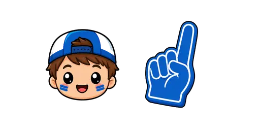 Hockey - Hockey Fan & Foam Finger Cursor Cursor — Hockey Cursors Pack
