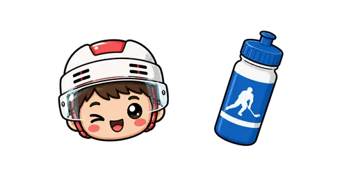 Hockey - Practice Player & Water Bottle Cursor Cursor — Hockey Cursors Pack