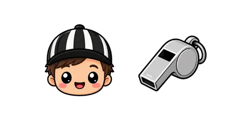 Hockey - Referee & Whistle Cursor Cursor — Hockey Cursors Pack