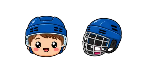 Hockey - Rookie Player & Helmet Cursor Cursor — Hockey Cursors Pack