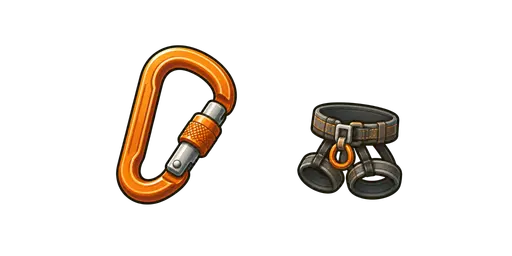 Hiking and Trekking - Carabiner Clip & Climbing Harness Cursor — Hiking and Trekking Cursors Pack