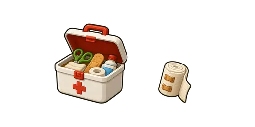 Hiking and Trekking - First Aid Kit & Bandage Roll Cursor — Hiking and Trekking Cursors Pack