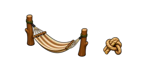 Hiking and Trekking - Hammock & Rope Knot Cursor — Hiking and Trekking Cursors Pack