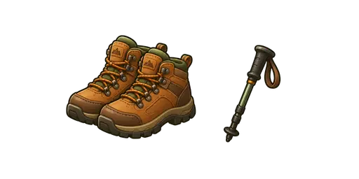 Hiking and Trekking - Hiking Boots & Trekking Pole Cursor — Hiking and Trekking Cursors Pack
