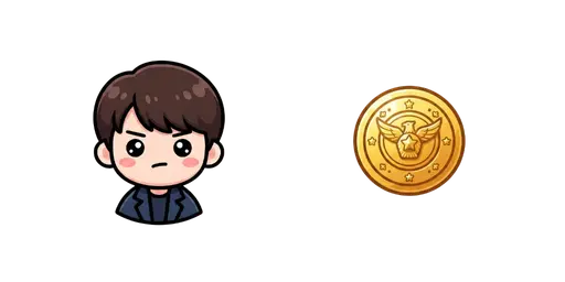 Squid Game - Kawaii Detective & Police Badge Cursor — Squid Game Cursors Pack