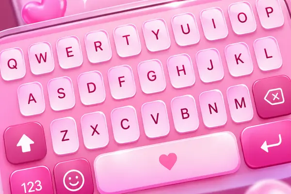 Red Heart Keyboard Theme