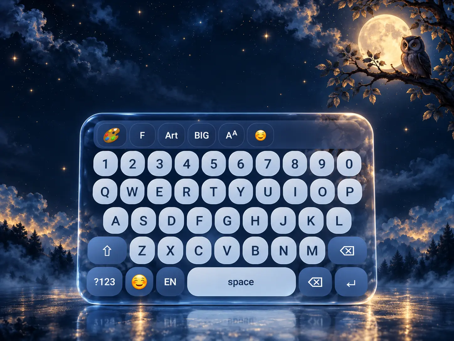Midnight Owl Keyboard Theme