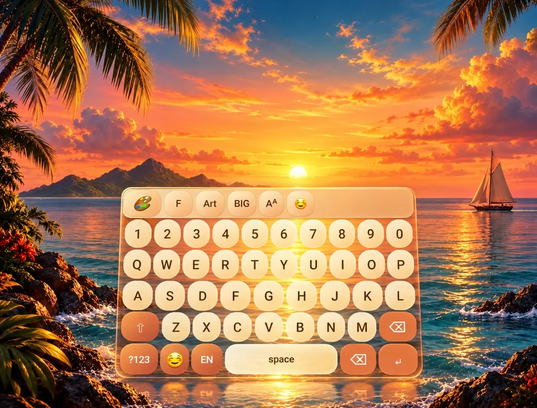 Treasure Sunset Keyboard Theme